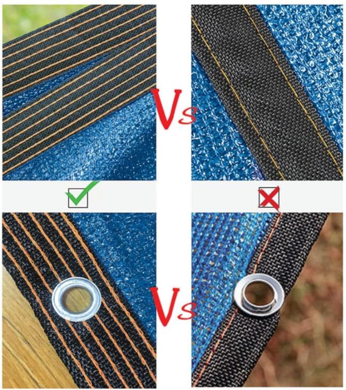 70% Windschutzgewächshaus Landwirtschaft Sun-Segel-wasserdichtes Aluminiumschatten-Netz