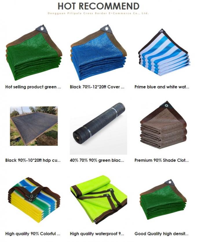 90% เสริม Grommets เรือนกระจกผ้าร่มสำหรับสระว่ายน้ำ Patio